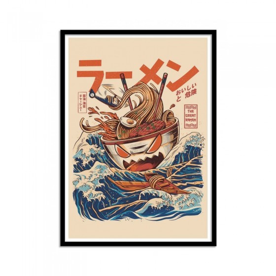 Poster Japon Ramen de Kanagawa 30x40cm - Affiches pop art Affiches et  posters