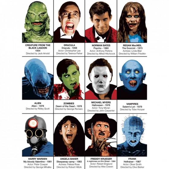Poster Films D horreur De L gende 30x40cm Affiches Pop Art Affiches