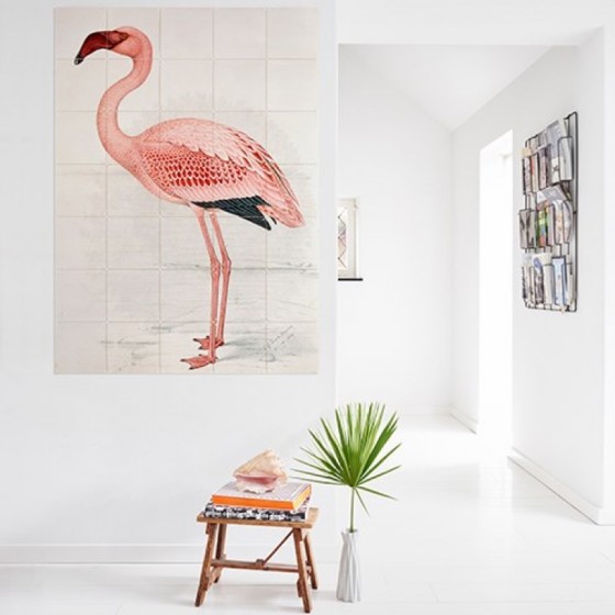 Decoration murale IXXI Flamant rose 80x150cm Art mural Decoration murale