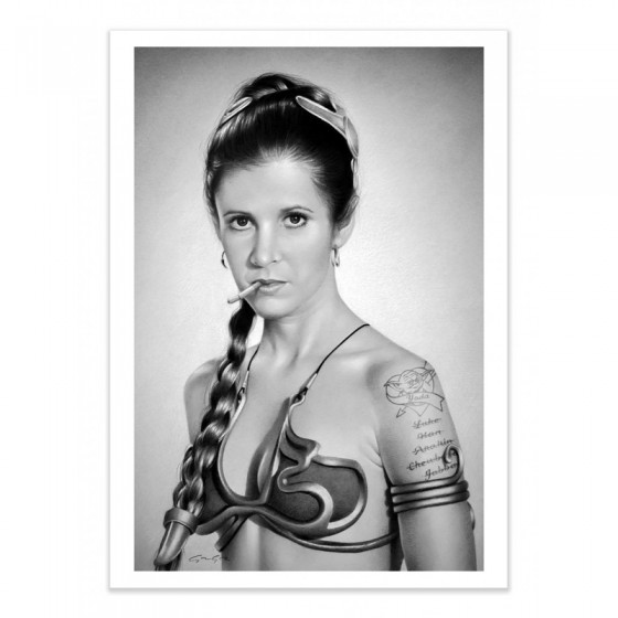 Poster Leia Star Wars Dark Princess 30x40cm Affiches Noir Et Blanc Affiches Et Posters