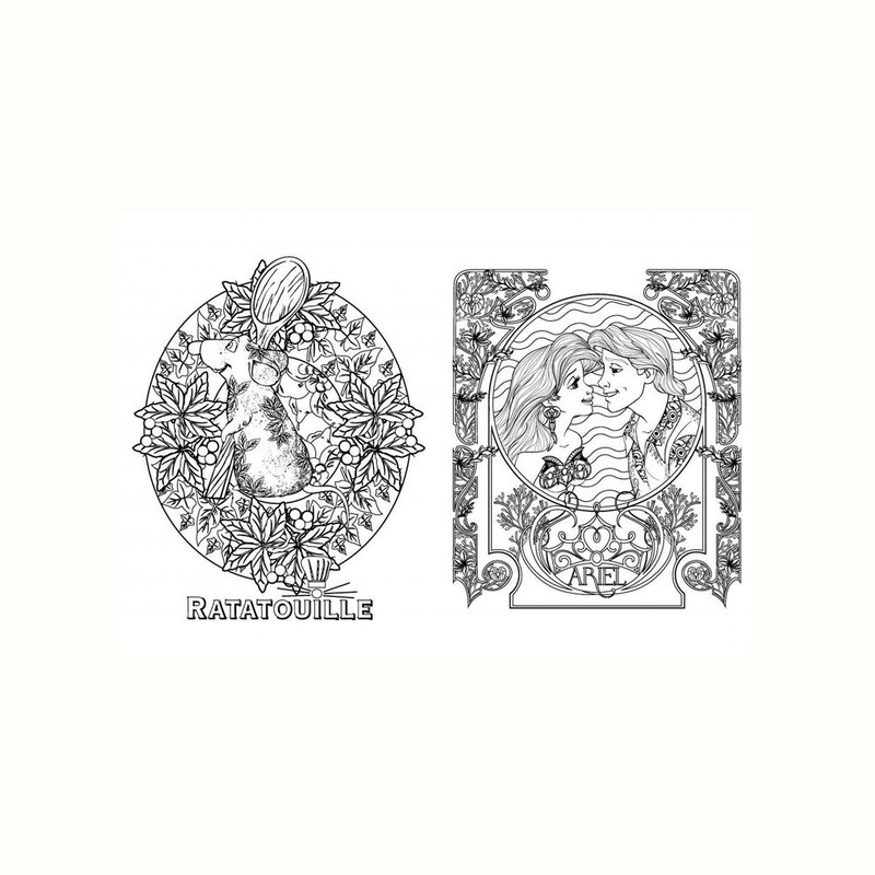 Coloriage Les Grands Classiques Disney Coloriage Les grands classiques Disney Art déco - Livres Loisirs et jeux
