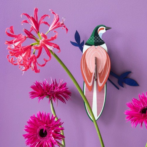 Oiseau décoratif, décoration colorée en bois – Nüspace Mobilier (Canada)
