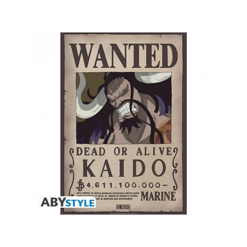 Poster One pièce wanted Kaido Abystyle - Affiches culture pop