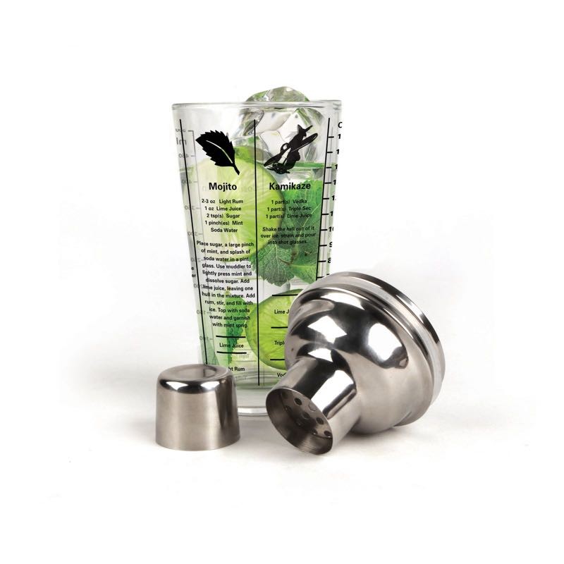 Cocktail shaker de barman Kikkerland Accessoires de cuisine à table