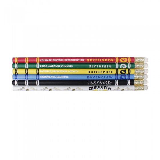 Boite de 6 crayons à papiers Harry Potter - Maison et cadeaux